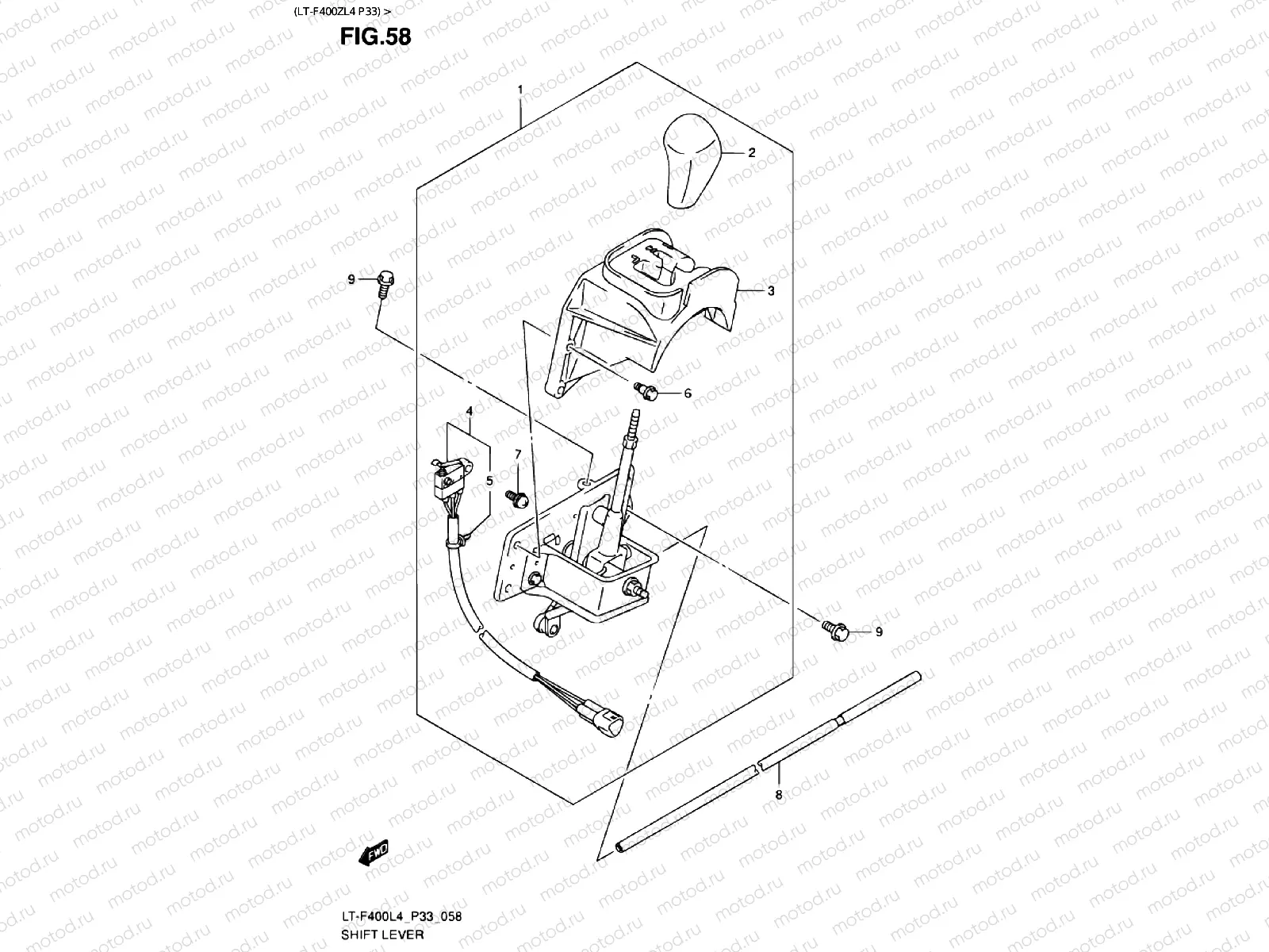 LEVER (LT-F400ZL4 P33)