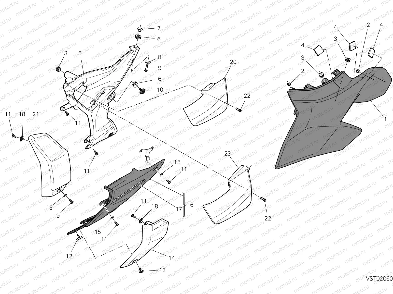 LH FAIRING [MOD:SFV4 S]