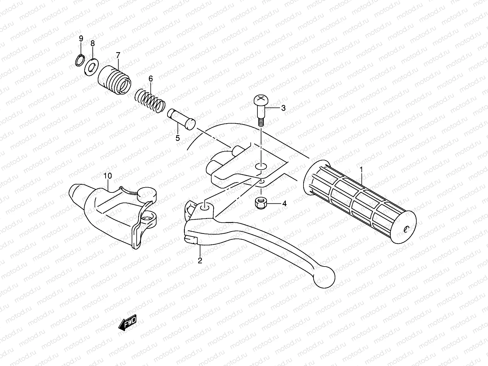 LH HANDLE LEVER