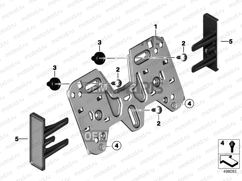 LICENCE PLATE ADAPTOR