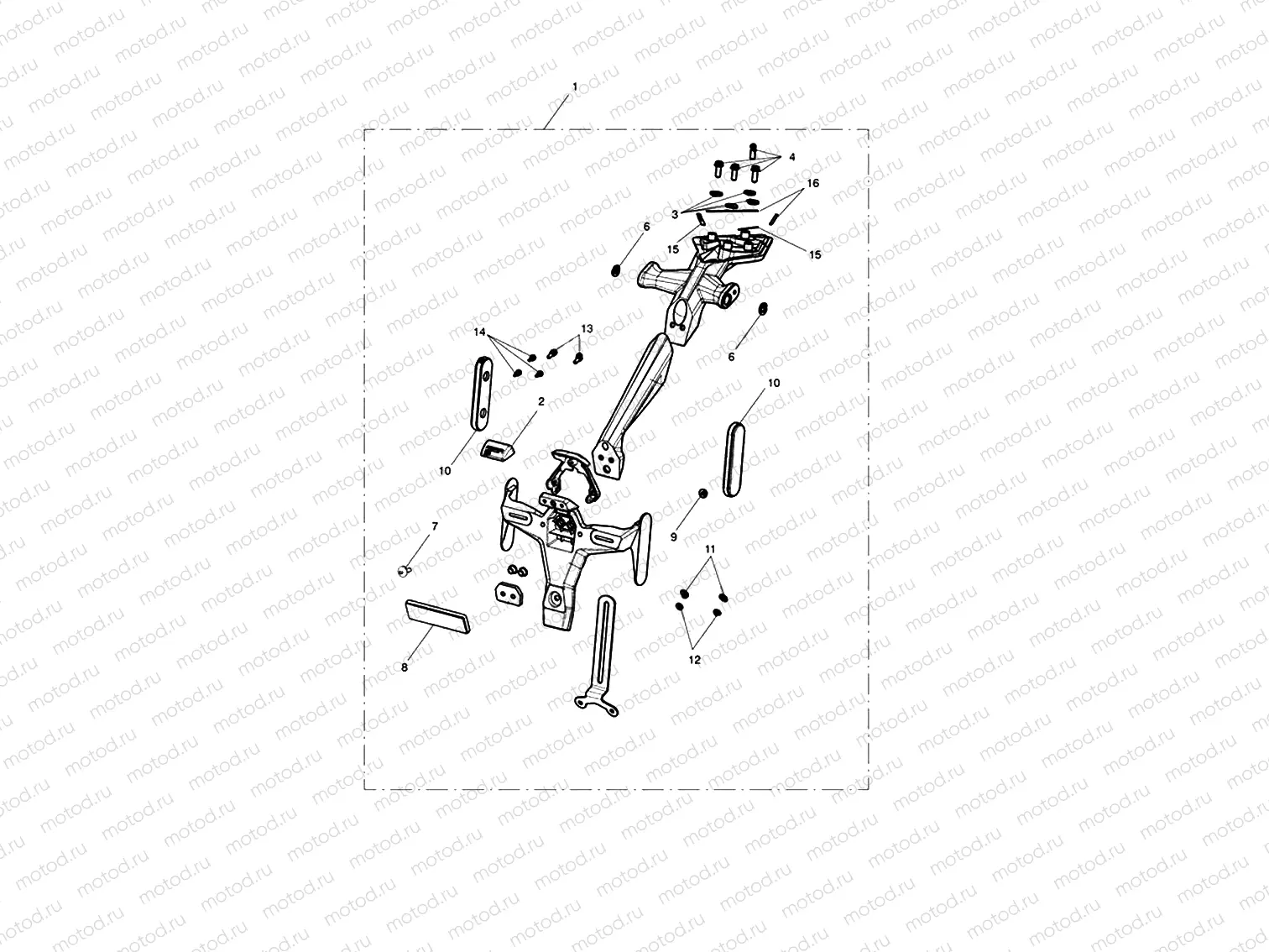 Licence Plate Holder Kit