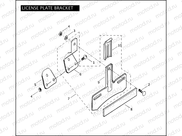 LICENSE PLATE BRACKET