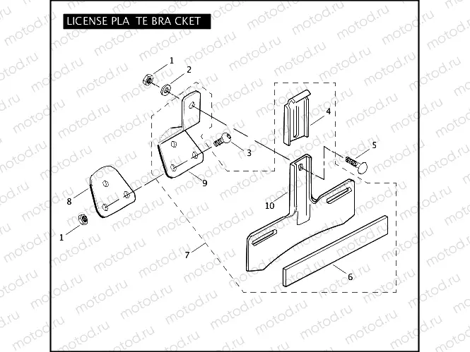 LICENSE PLATE BRACKET
