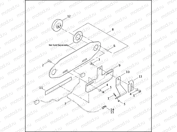 LICENSE PLATE BRACKET & REAR MARKER LIGHTS