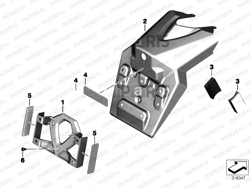 LICENSE PLATE BRACKET US / REFLECTORS 2