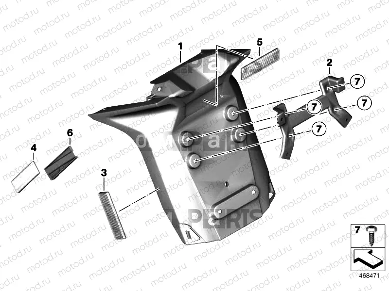 LICENSE PLATE BRACKET US / REFLECTORS