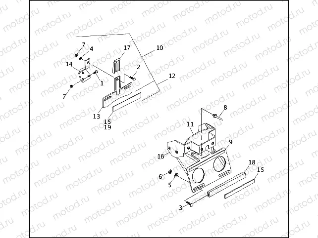 LICENSE PLATE BRACKETS