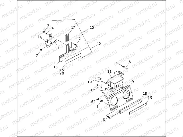 LICENSE PLATE BRACKETS