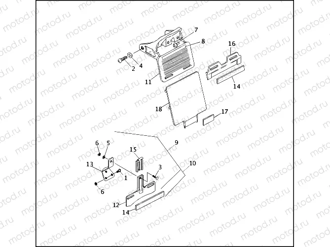 LICENSE PLATE BRACKETS