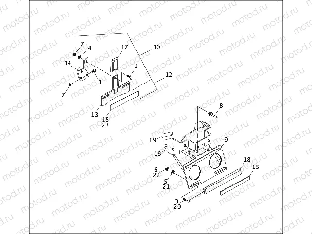LICENSE PLATE BRACKETS
