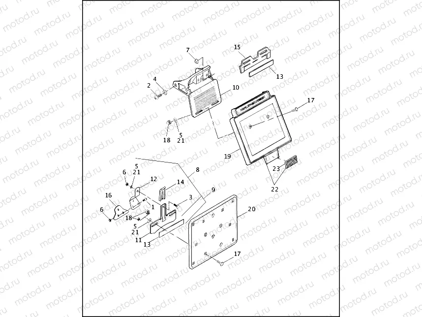 LICENSE PLATE BRACKETS