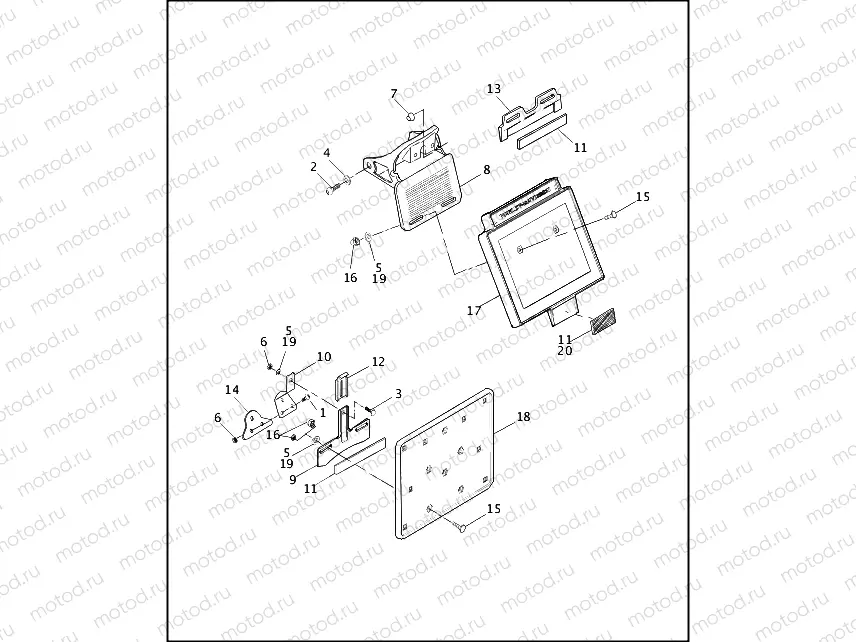 LICENSE PLATE BRACKETS