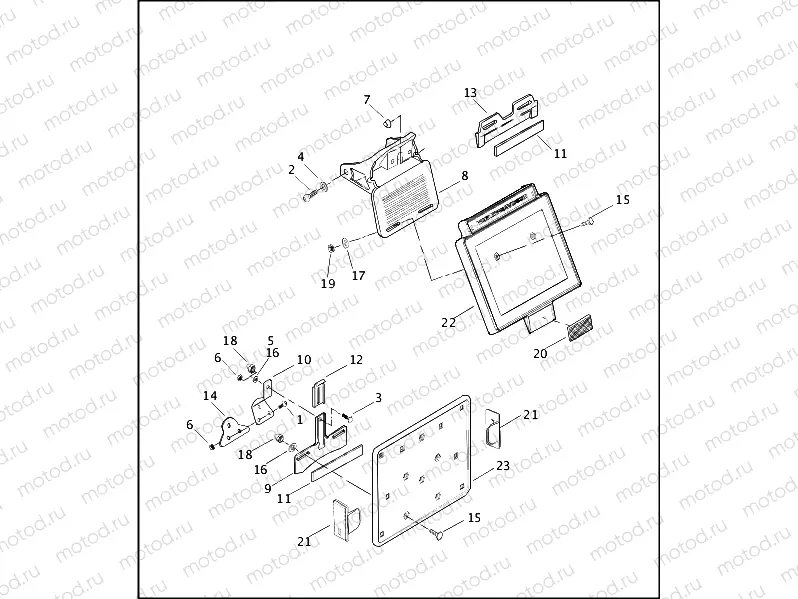 LICENSE PLATE BRACKETS