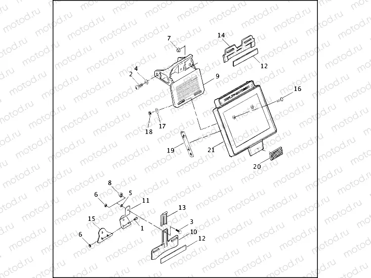LICENSE PLATE BRACKETS