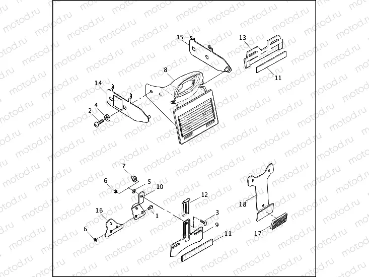 LICENSE PLATE BRACKETS