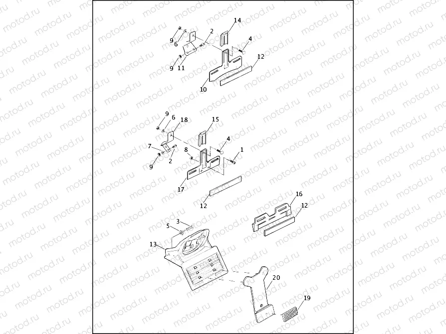 LICENSE PLATE BRACKETS