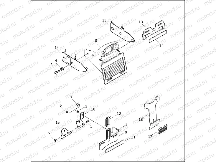 LICENSE PLATE BRACKETS