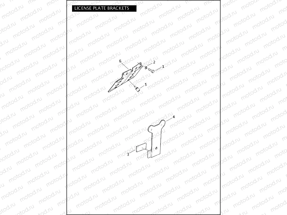 LICENSE PLATE BRACKETS