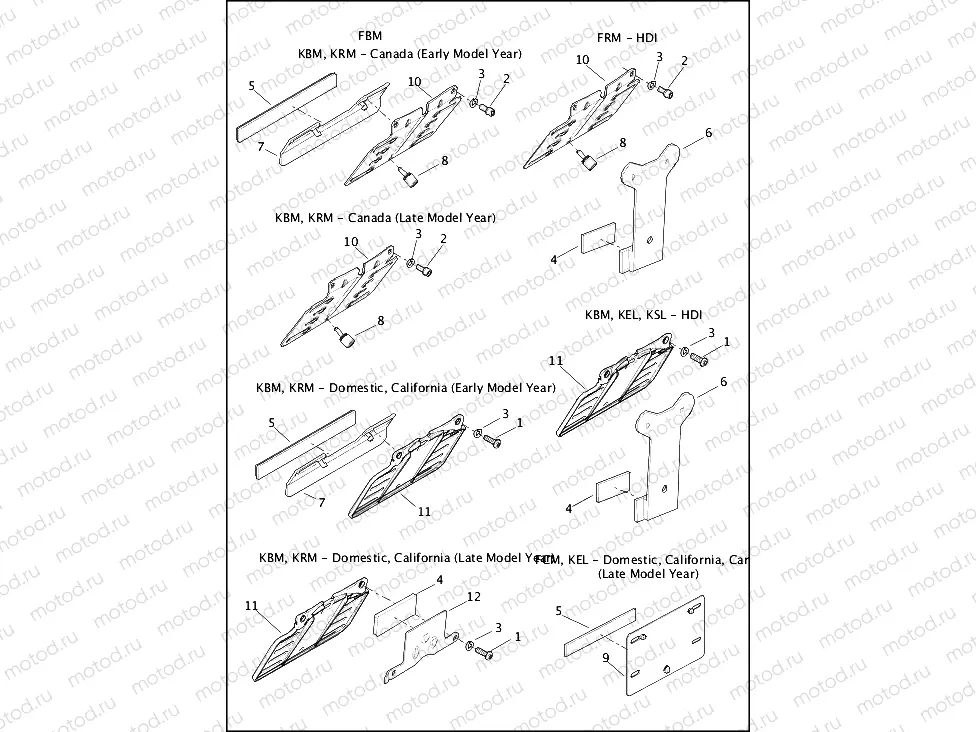 LICENSE PLATE BRACKETS