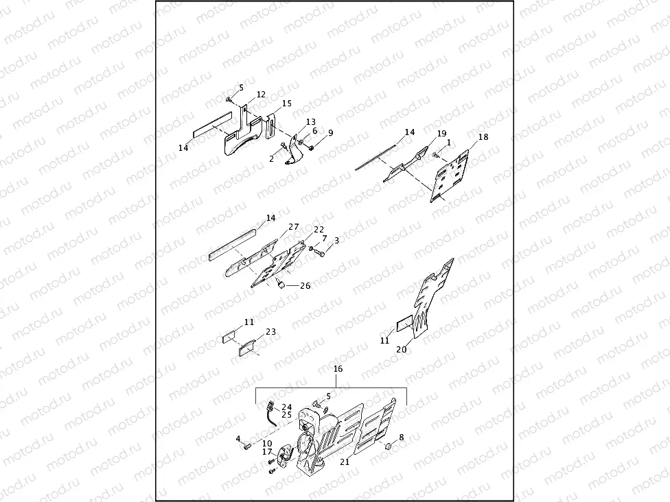 LICENSE PLATE BRACKETS - FLD, FXDL, FXDWG