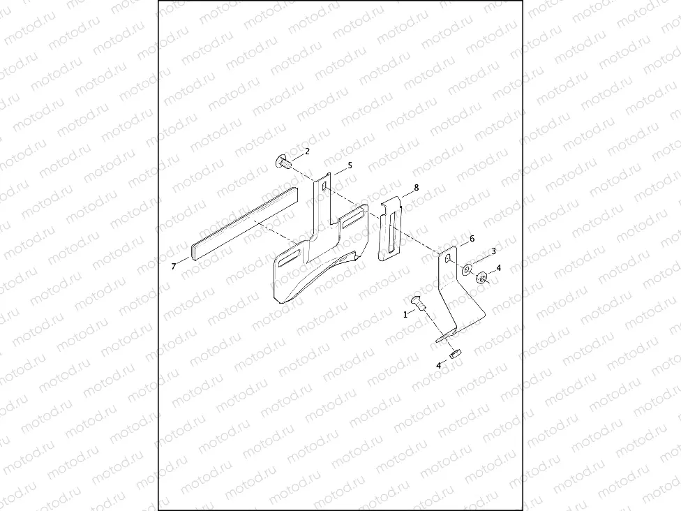 LICENSE PLATE BRACKETS - FLHC, FLHCS, FXLRS