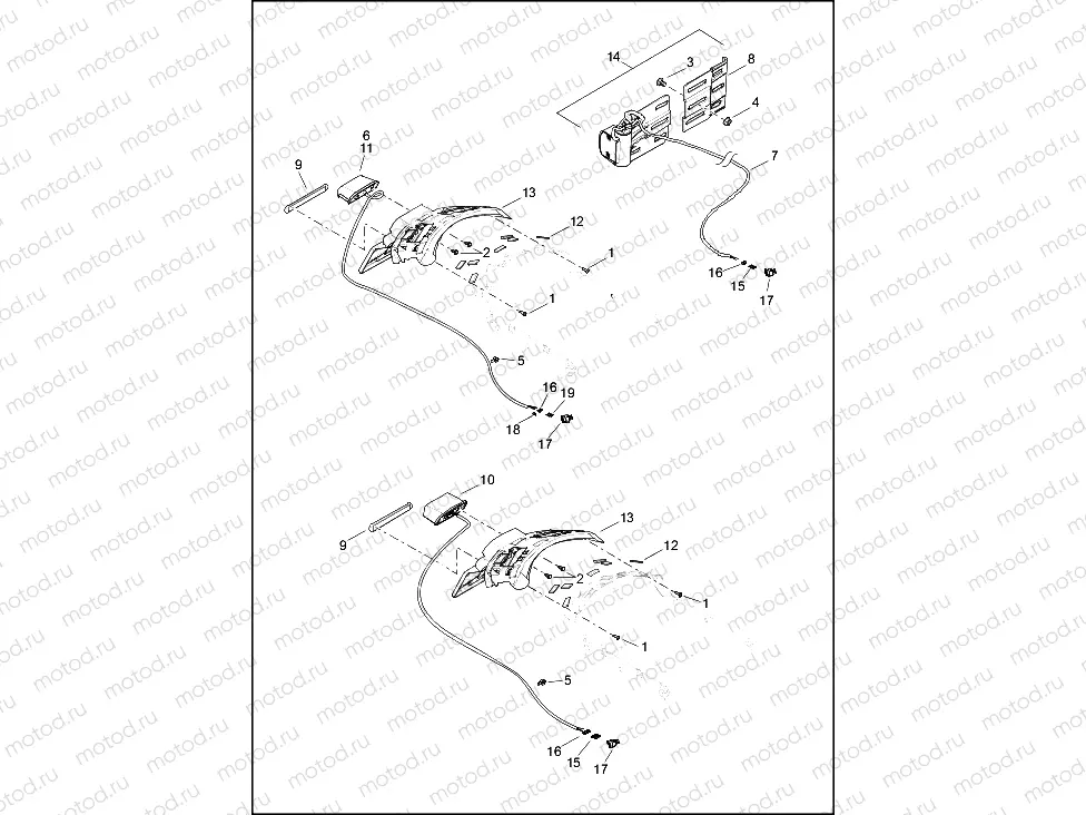 LICENSE PLATE BRACKETS - FXBRS