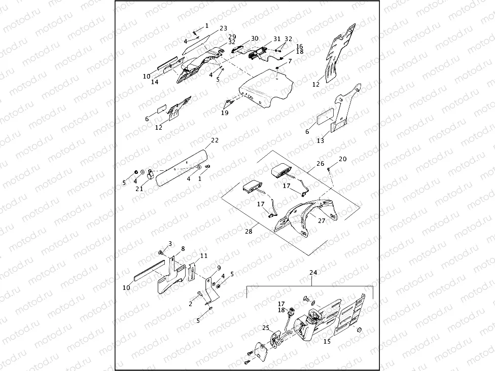 LICENSE PLATE BRACKETS - FXDB, FXDBP, FXDBB, FXDF, FXDC & FXDL