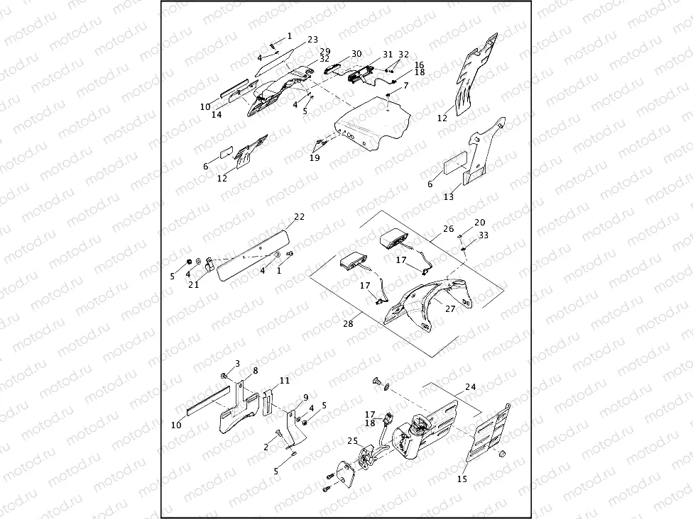 LICENSE PLATE BRACKETS - FXDB, FXDBP, FXDBB, FXDF & FXDL