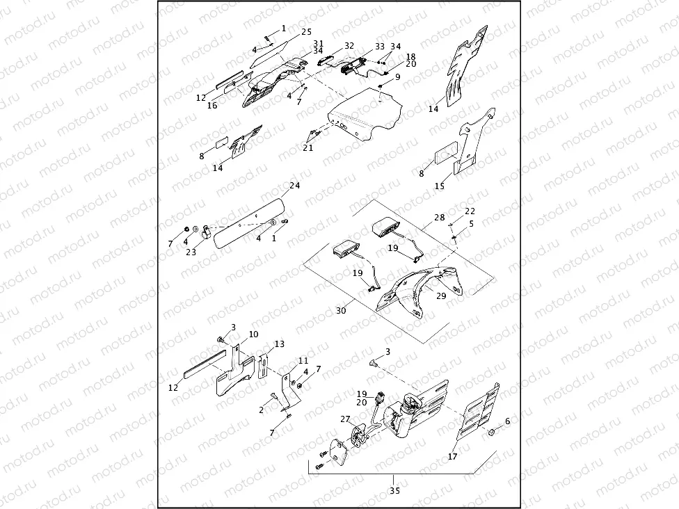 LICENSE PLATE BRACKETS - FXDB, FXDBP, FXDBC, FXDF, FXDL AND FXDLS