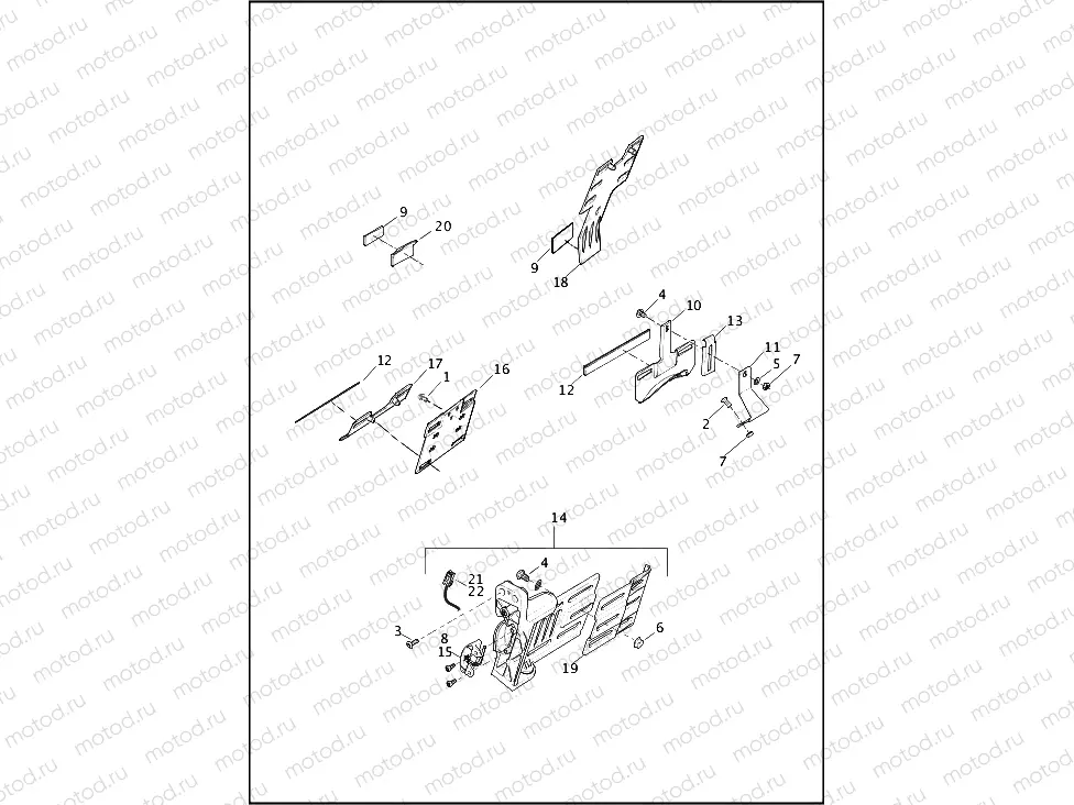 LICENSE PLATE BRACKETS - FXDL, FXDWG