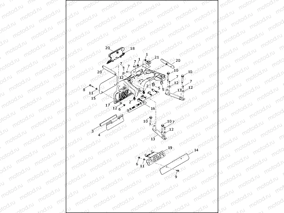 LICENSE PLATE BRACKETS - XG750A