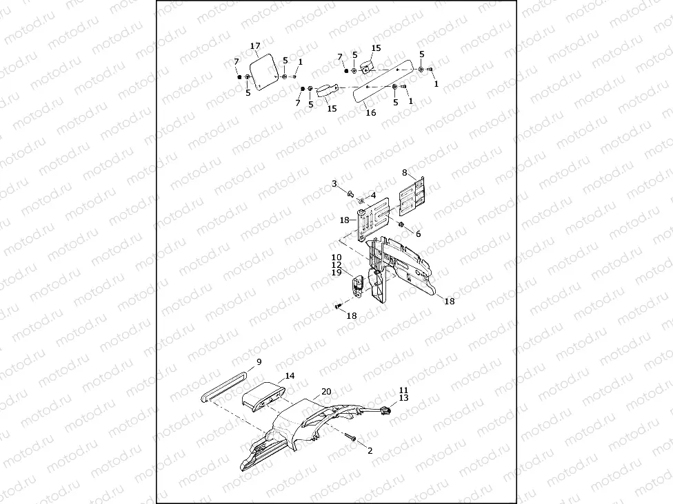 LICENSE PLATE BRACKETS - XL1200CX