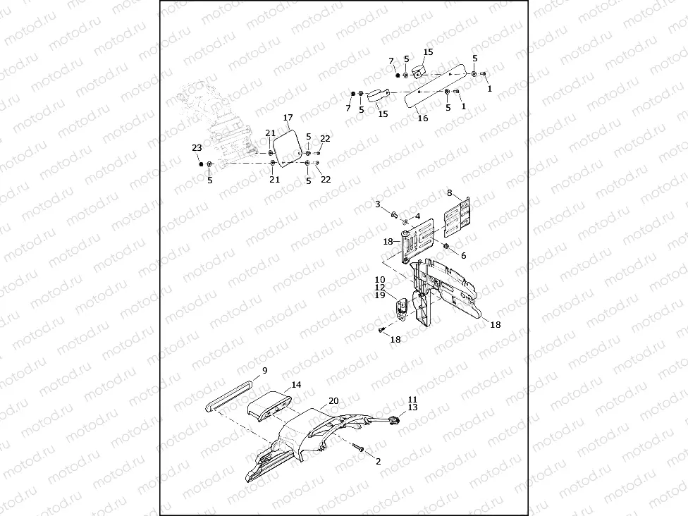 LICENSE PLATE BRACKETS - XL1200CX