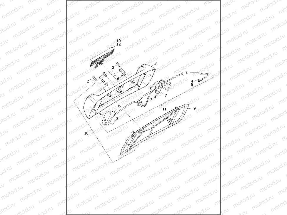 LICENSE PLATE LIGHT - FLRT (HDI, ENGLAND, JAPAN)