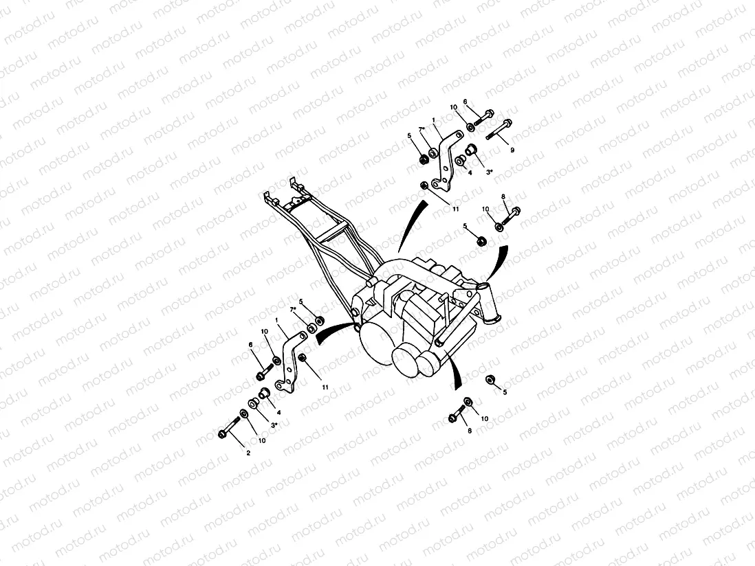 Linkage Carrier & Engine Mounting Bolts