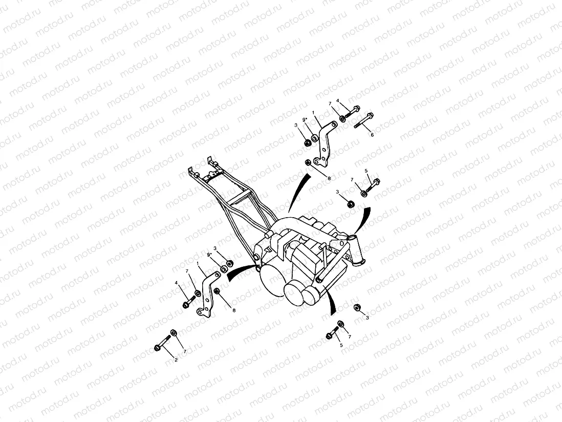 Linkage Carrier/Engine Mounting Bolts