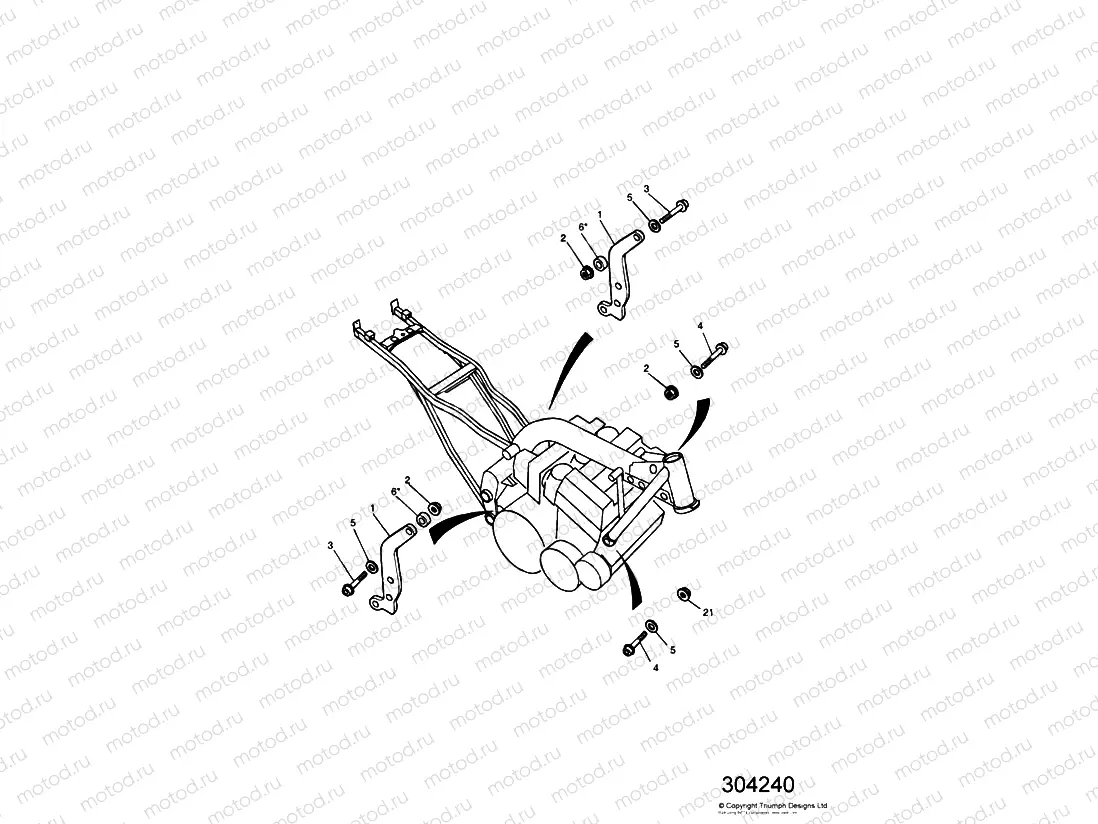 Linkage Carrier/Engine Mounting Bolts