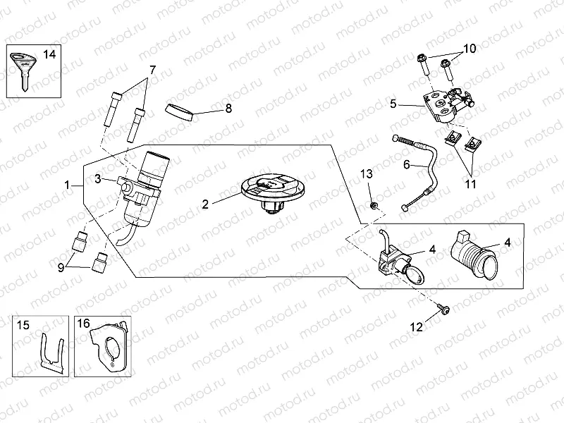 Lock hardware kit