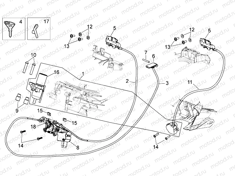 Lock hardware kit