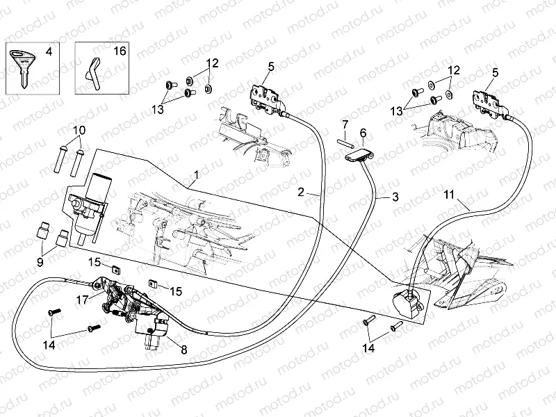 Lock hardware kit
