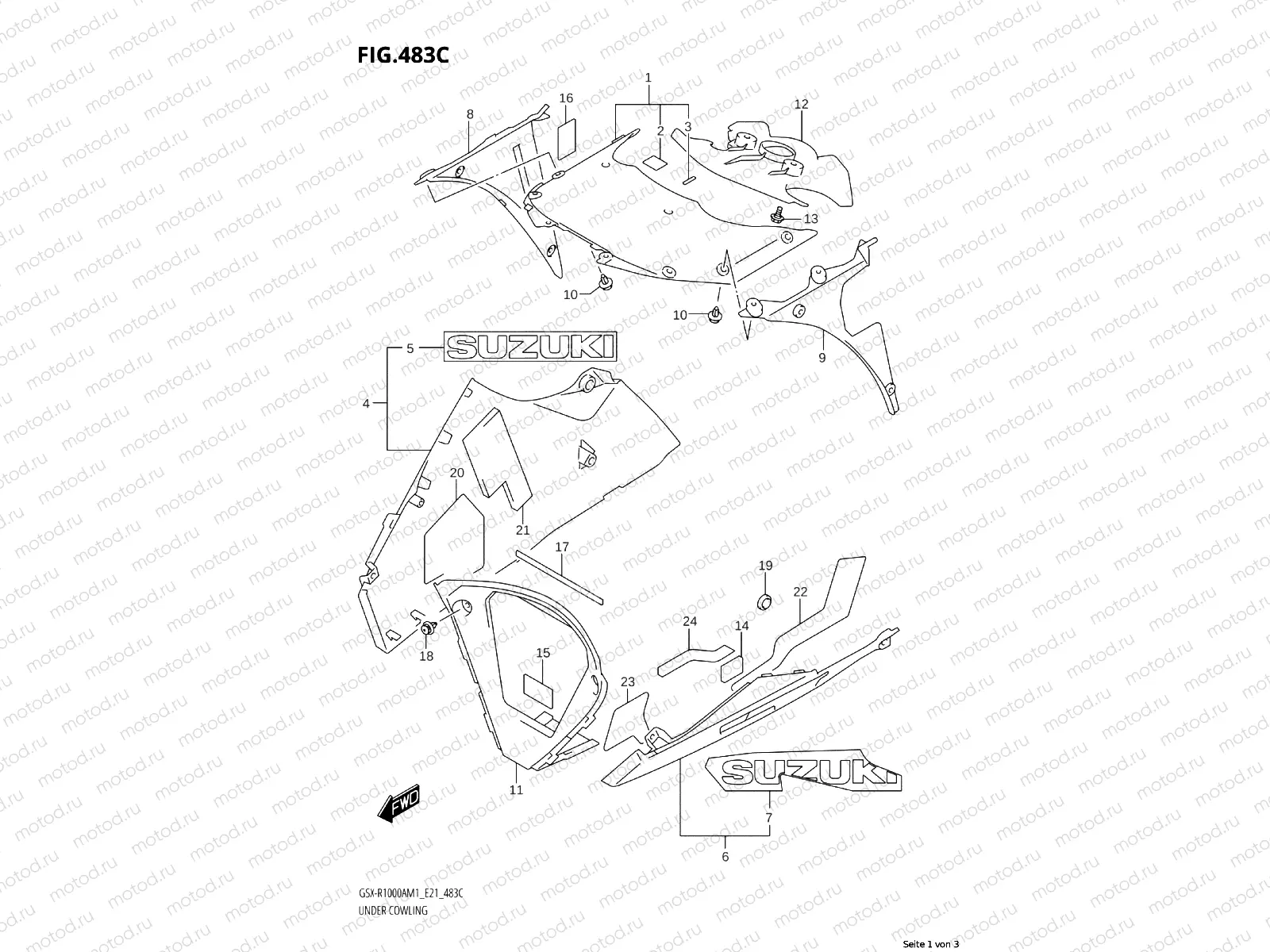 LOWER FAIRING (RZ)