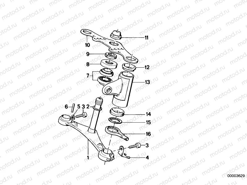 Lower fork cross brace