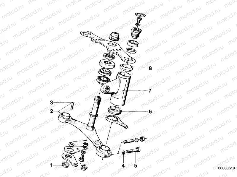 Lower fork cross brace