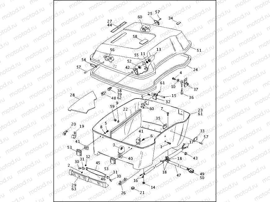 LUGGAGE BOX (KING TOUR-PAK) (1 OF 2)