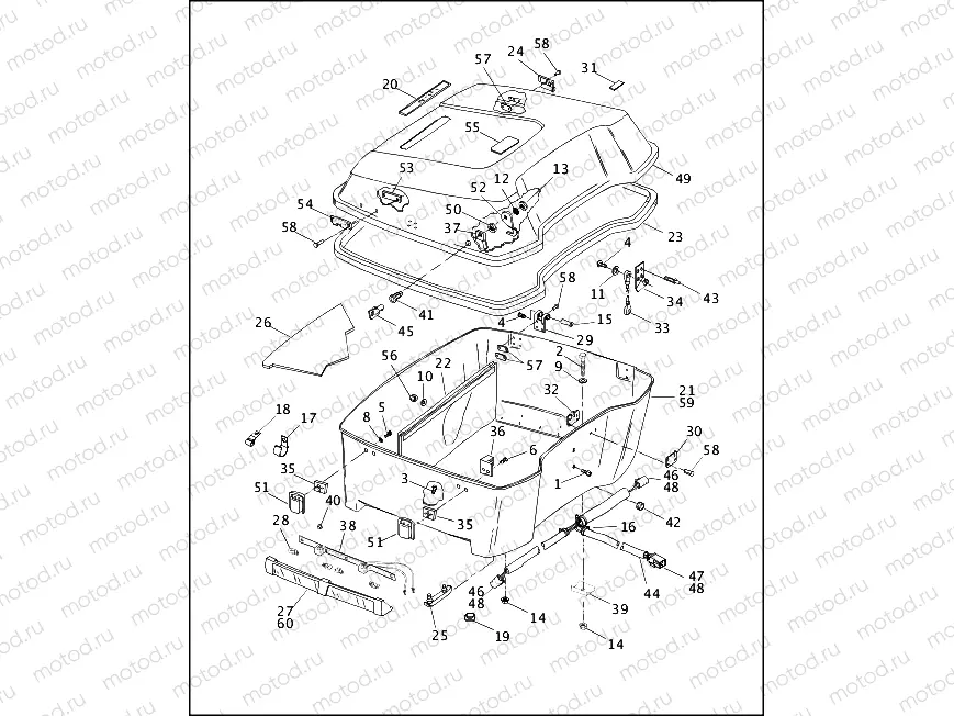 LUGGAGE BOX (KING TOUR-PAK) (1 OF 2)