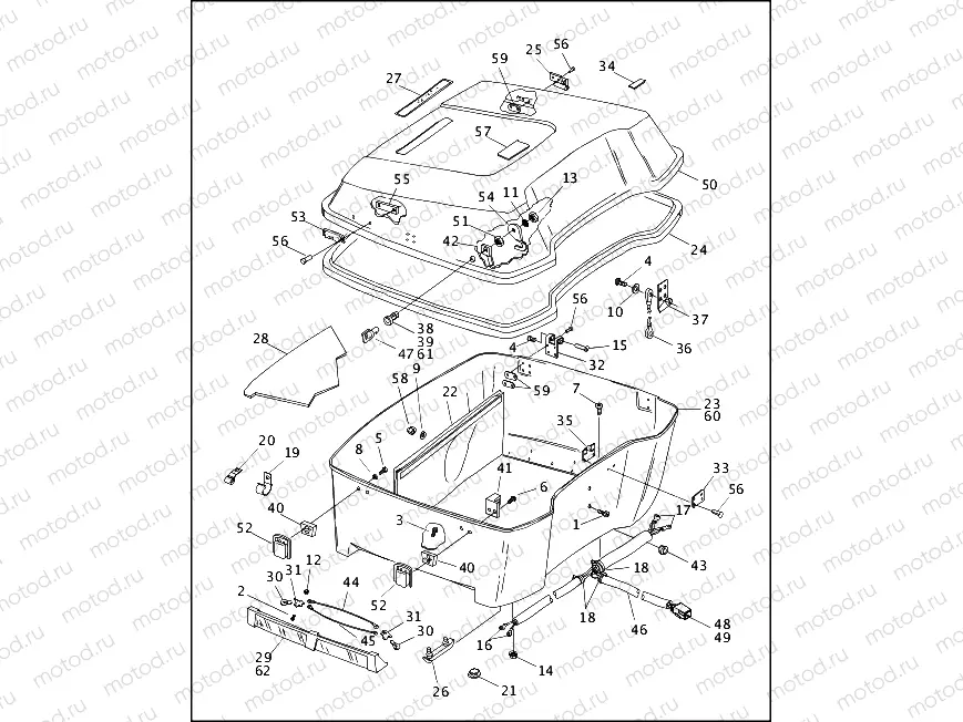 LUGGAGE BOX (KING TOUR-PAK) (2 OF 2)