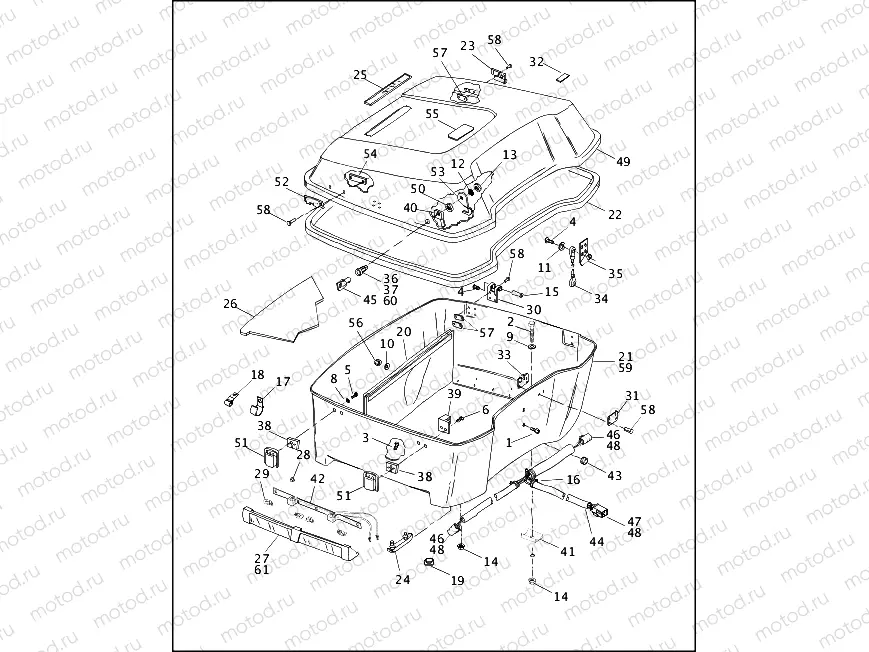 LUGGAGE BOX (KING TOUR-PAK) (2 OF 2)