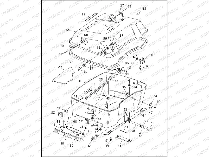 LUGGAGE BOX (KING TOUR-PAK) (2 OF 3)