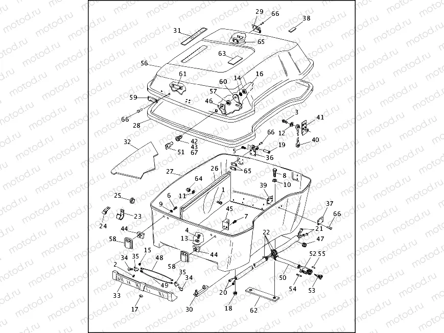 LUGGAGE BOX (KING TOUR-PAK) (2 OF 3)