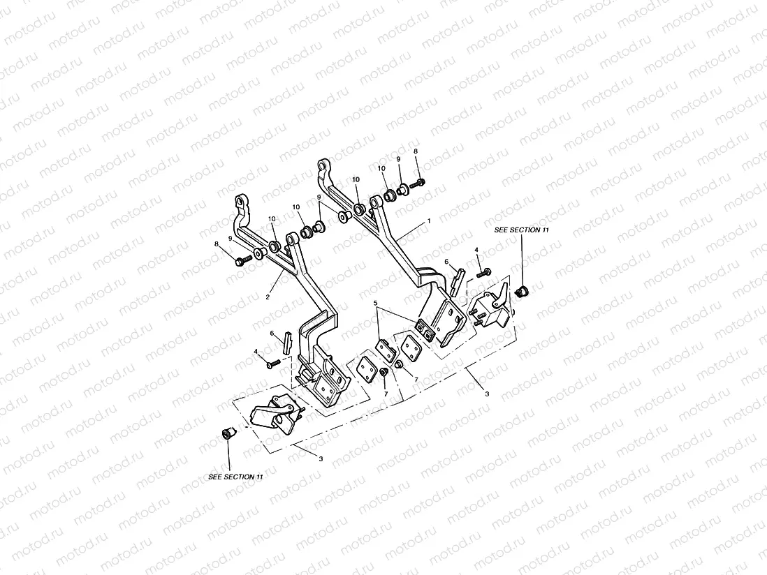 Luggage Mounting Rails Sprint Executive